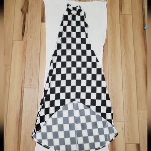 Checkered dress medium